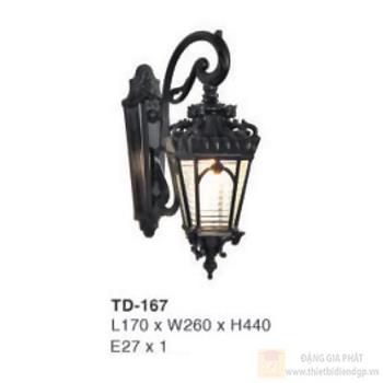 Đèn vách cổng ngoại thất kiểu dáng sang trọng TD-167 - E27 TD-167