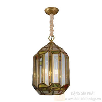 Đèn treo đồng Ø270*H440, E14*3 TĐ 6021/3T