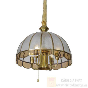 Đèn treo đồng Ø420*H450+450, E14*4 - E27*1 TĐ 9016/5