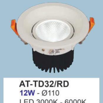 Đèn âm trần chiếu điểm Andora Ø110 - AT-TD32/RD -12W AT-TD32/RD