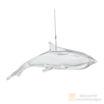 Đèn thả hiện đại L200 dây 3M - vỏ Trong & vỏ màu Xanh THD294T1