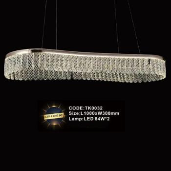 Đèn treo pha lê Slister L1000*W300mm - LED 84W*2 - 3 CĐ TK0032