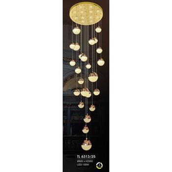 Đèn thả trần led Ø600*H2000, LED 130W TL 6313/25