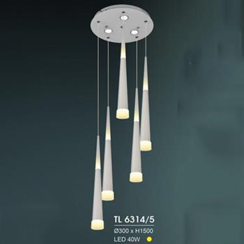 Đèn thả trần led Ø300*H1500, LED 40W TL 6314/5