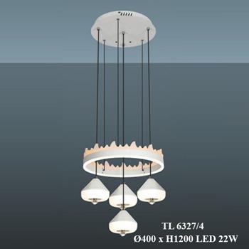 Đèn thả trần led Ø400*H1200, LED 22W TL 6327/4