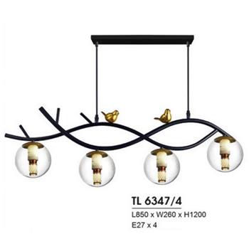 Đèn thả trần nghệ thuật L850*W260*H1200, E27*4 TL 6347/4
