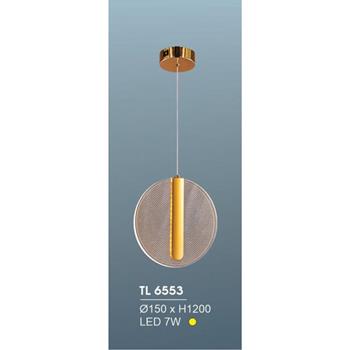 Đèn treo led trang trí Ø150*H1200 - LED 7W, ánh sáng vàng TL 6553