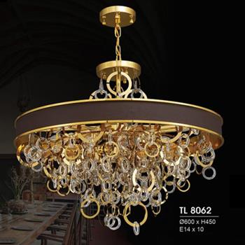 Đèn thả trần led nghệ thuật Ø600*H450, E14*10 TL 8062