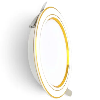 Đèn Downlight âm trần liền khối TLC Lighting TLC-ALK-VV-12W viền vàng TLC-ALK-VV-12W
