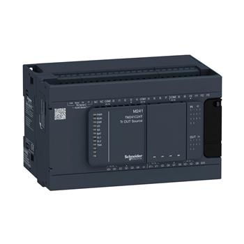 Bộ lập trình điều khiển Schneider: Modicon M241 logic controller, 24Vdc power supply TM241C24T