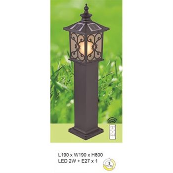 Đèn trụ lối đi NLMT Hufa NLSV-18 L190*W190*H800 2W+E27*1 NLSV-18