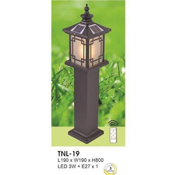 Đèn trụ năng lượng mặt trời L190*W190*H800 - LED 3W + E27*1 - 3 màu ánh sáng TNL-19