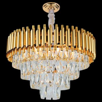 Đèn chùm pha lê Andora Ø600 x H450 + 500 E14 x 11 TPL-18077/600GD