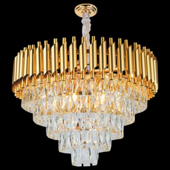 Đèn chùm pha lê Andora Ø800 x H490 + 500 E14 x 16 TPL-18077/800GD