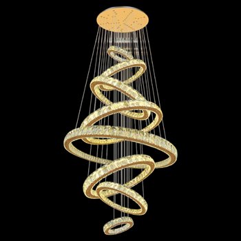 Đèn thả pha lê Andora TPL-2004/1000 Ø1000*H3500 8 LED 3 CĐ TPL-2004/1000