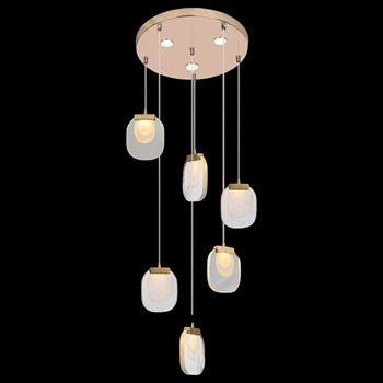 Đèn thả pha lê Andora TPL-5906/6 Ø350*H1200 3000K TPL-5906/6