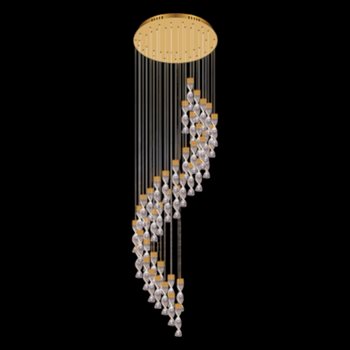 Đèn thả pha lê Andora Ø600*H3500 - LED 3 CĐ + remote TPL-6233/46