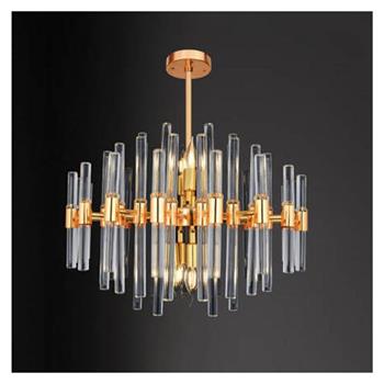 Đèn thả pha lê Andora TPL-6808/600 Ø600 x H400 + 300 E14 x 10 TPL-6808/600