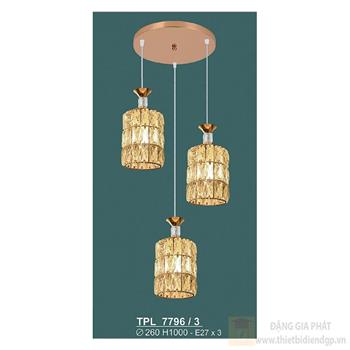 Đèn treo bàn ăn E27*3 - Ø260*H1000 TPL 7796/3