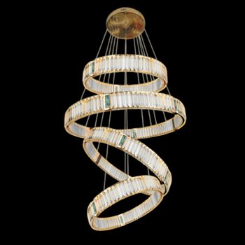 Đèn thả pha lê Andora TPL-81028/4 Ø800+1200+1000+500 LED 3 CĐ TPL-81028/4