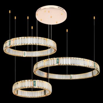 Đèn thả pha lê Andora TPL-81067/4.6.8 Ø800+600+400*H1000 TPL-81067/4.6.8