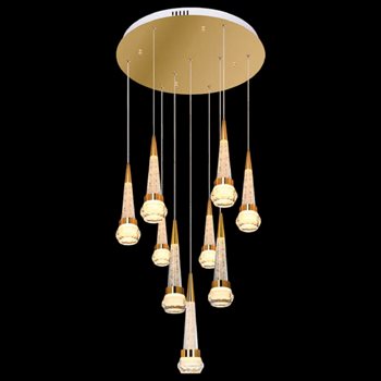 Đèn thả pha lê Andora TPL-8119/10 Ø500*H1000 3000K TPL-8119/10