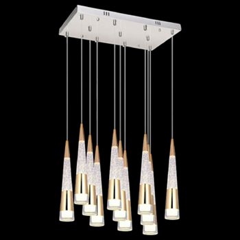 Đèn thả pha lê Andora L500*W250*H1200 3000K TPL-8119/11