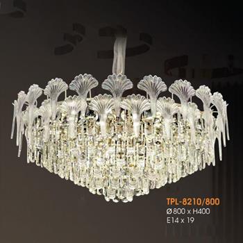 Đèn thả pha lê cao cấp Verona Ø800*H400 - E14*19 TPL-8210/800