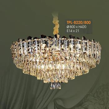 Đèn thả pha lê cao cấp Verona Ø800*H420 - E14*21 TPL-8220/800