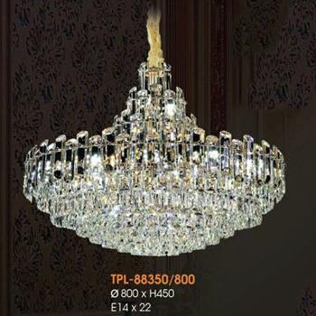 Đèn treo pha lê Ø800*H450, E14*22 TPL-88350/800