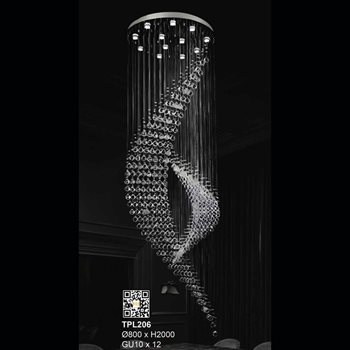 Đèn thả pha lê 355 DECOR TPL206 Ø800*H2000 TPL206