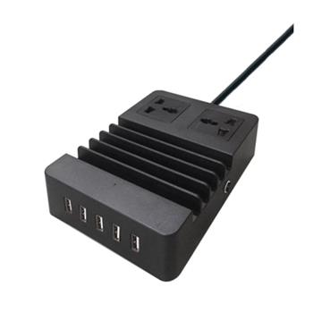 Trạm sạc thông minh LiOA màu đen và trắng 2D22N5USB