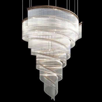 Đèn thả Pha Lê 355 Decor TPL9665 - D1500*H3000 - Bóng GU G4 TPL9665