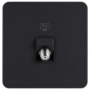Ổ cắm TV kiểu F màu ĐEN WGDT1TVFKB
