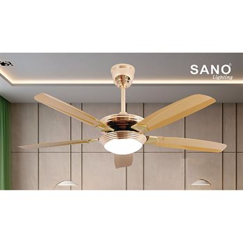 Quạt trần đèn Sano 5 cánh Q 10191/52 in Q 10191
