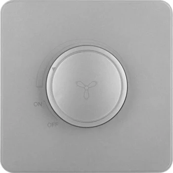 Công tắc điều chỉnh tốc độ quạt 250VA màu xám WGDEFR250IG