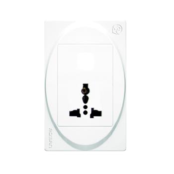 Ổ đơn 3 chấu đa năng + 1 lỗ R6851C R6851C