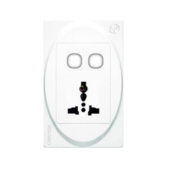 Ổ đơn 3 chấu đa năng + 2 lỗ R6852C R6852C