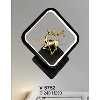 Đèn vách trang trí Led - Ø240*H290 - vỏ màu đen V 5752
