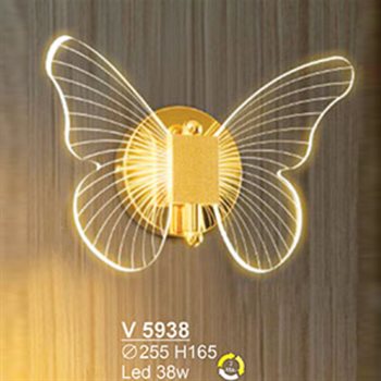 Đèn vách hình con bướm Sano V 5938 Ø255*H165 Led 38W V 5938