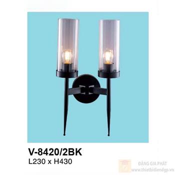 Đèn vách trang trí Verona L230*H430 - vỏ đen V-8420/2BK