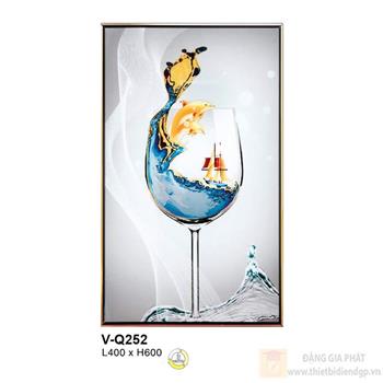 Đèn vách Tranh trang trí Verona L400*H600 - ánh sáng 3 màu V-Q252