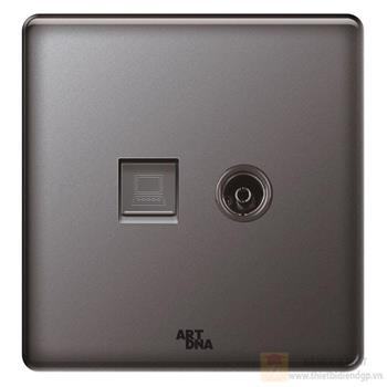 Ổ cắm mạng+ Tivi V12 V12-E0203