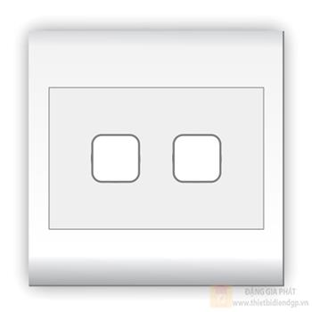 Mặt 2 lỗ và viền đơn trắng LiOA V20S2X V20S2X