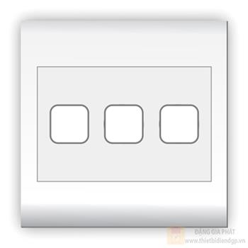 Mặt 3 lỗ và viền đơn trắng LiOA V20S3X V20S3X
