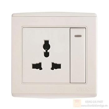 Công tắc 1 chiều và ổ cắm 3 chấu V4.0GK11Z13/N
