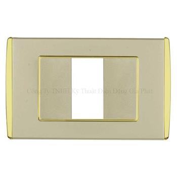 Mặt dùng cho 1 thiết bị viền vàng V9.1-PM1