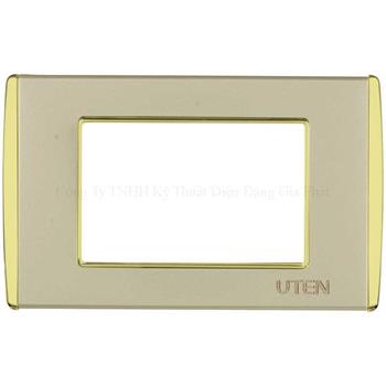 Mặt dùng cho 3 thiết bị viền vàng V9.1-PM3