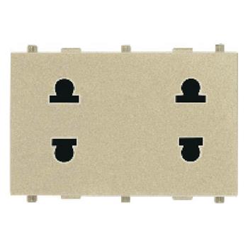 Ổ cắm đôi 2 chấu V9.1PCZ2/N-2SS