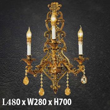 Đèn tường pha lê nến VC-049/3 VC-049/3